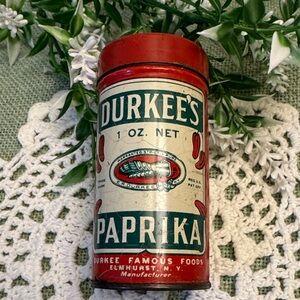 Durkee's One Ounce Paprika Spice Tin-Rare and Collectible
